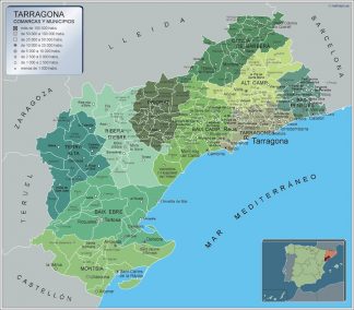 Mapa Municipios Tarragona