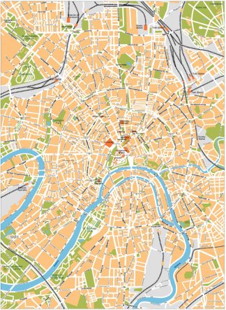 Moscow Vector Map