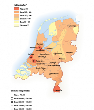 Netherlands Population map