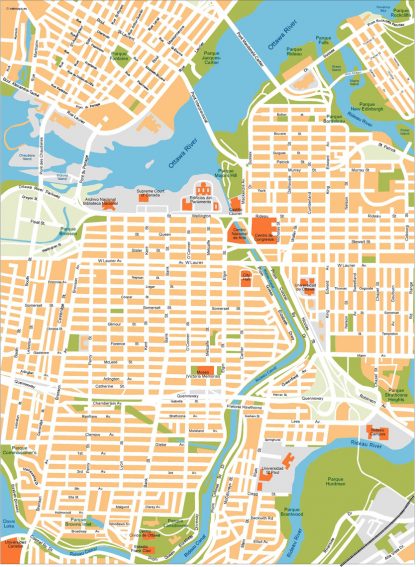 Ottawa Vector Map