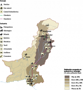 Pakistan Economic map