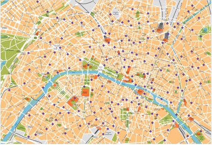 Paris Vector Map