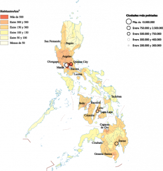 Philippines Population map
