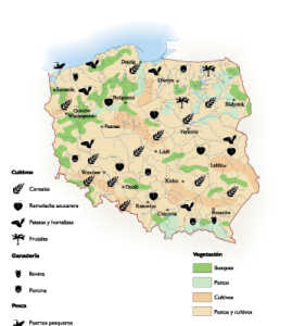 Poland Agricultural map