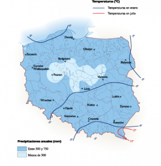 Poland Climate map