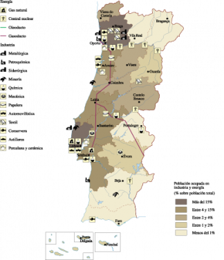 Portugal Economic map