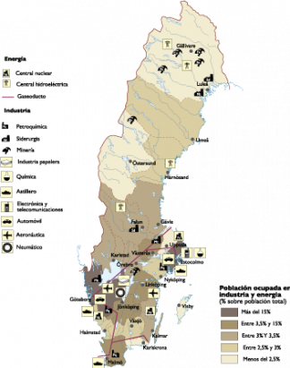 Sweden Economic map