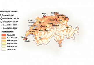 Switzerland Population map