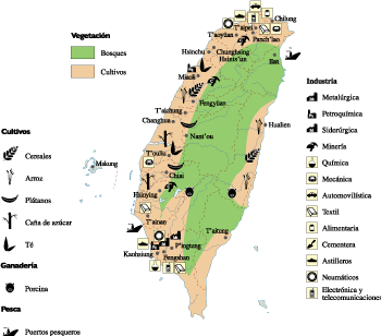 Taiwan Economic map