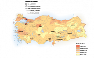 Turkey Population map