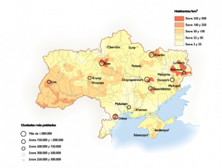 Ukraine Population map