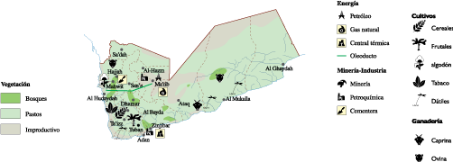 Yemen Economic map