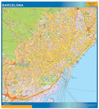 Barcelona Mapa Vinilo