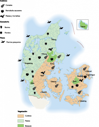 Denmark Land Use map