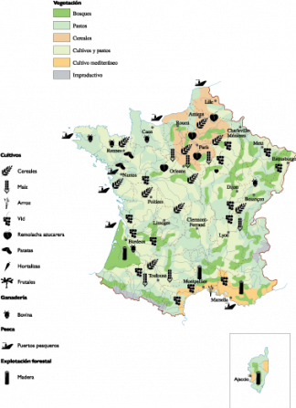 France Land Use map