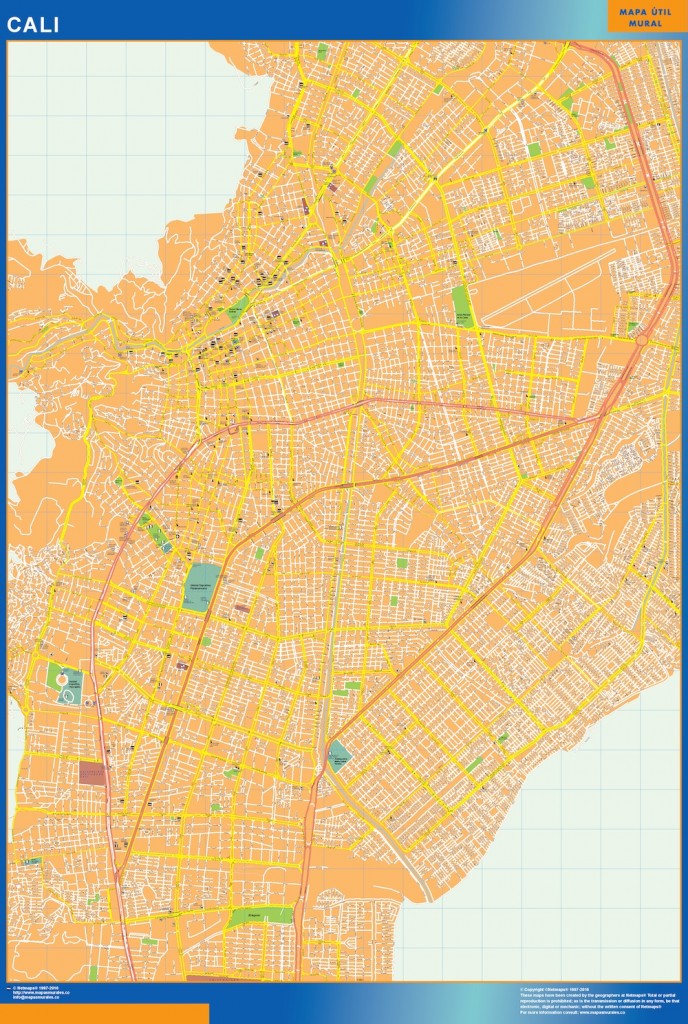 Mapa Cali | Vector World Maps