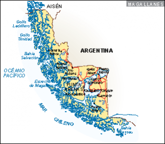Mapa Magallanes