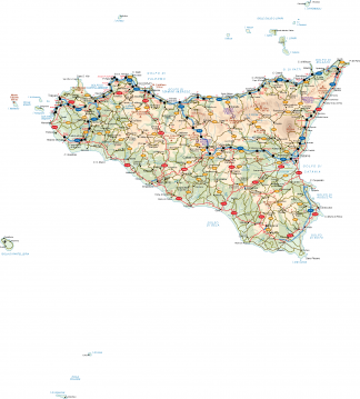 Sicilia Vector Map