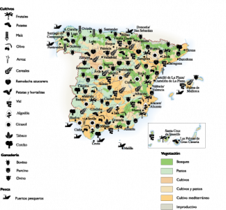 Spain Land Use map