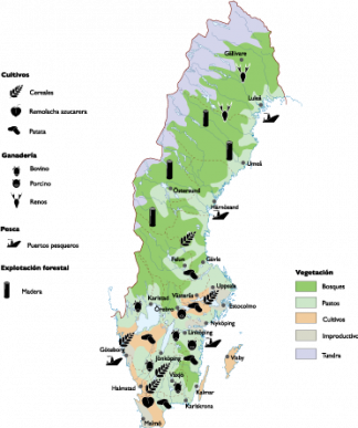 Sweden Land Use map
