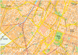 Bruselles Vector EPS Map