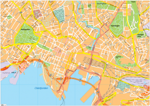 Oslo Vector EPS Map