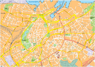 Tallin Vector EPS Map